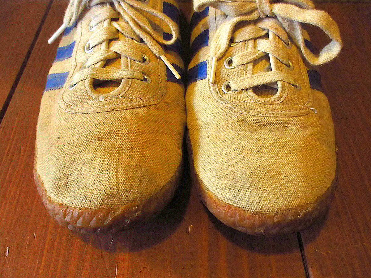 ビンテージ80's○adidasキャンバススニーカー実寸26cm○231223k8