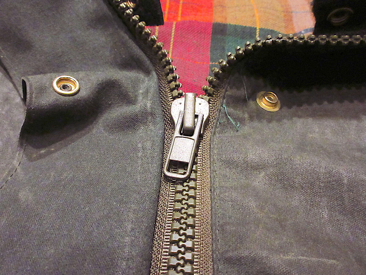 MADE IN ENGLAND Oxford Blueオイルドコットンジャケットsize 36