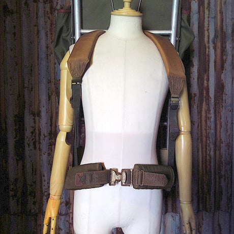 ビンテージ60’s●KELTYナイロンフレームパックオリーブグリーン●250128k7-bag-bp 1960sバックパックアウトドア登山リュックサック