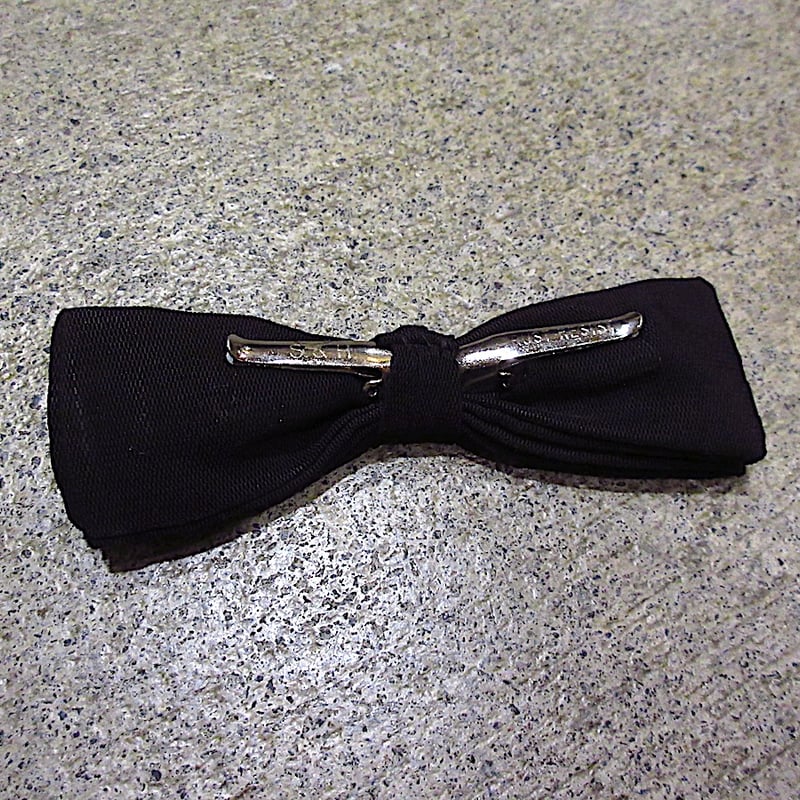 ビンテージ~60's○クリップ式蝶ネクタイ黒○251019n5-bwtブラック