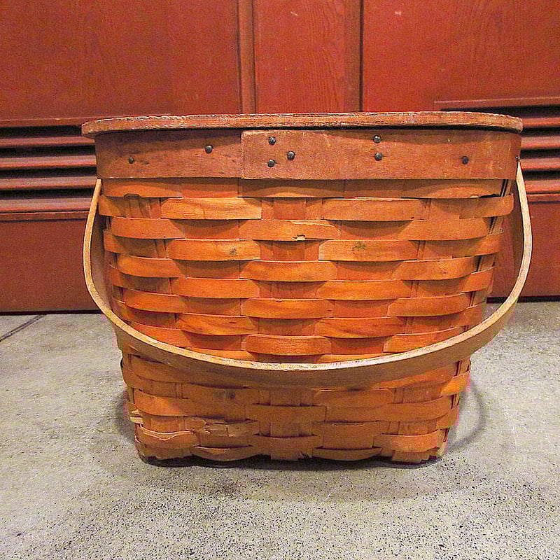 ビンテージ-60's○Hawkeyeピクニックバスケット○220705s5-bag-bsk 1