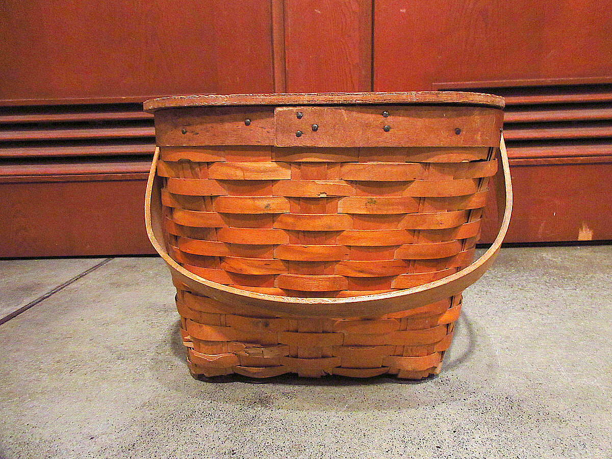 ビンテージ-60's○Hawkeyeピクニックバスケット○220705s5-bag-bsk 1