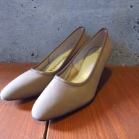 ビンテージ70’s●DEADSTOCK Personality CORFAMパンプスベージュsize 6 B/2A●250216k1-w-pmp-23cm 1970sレディースレトロヒールシューズ