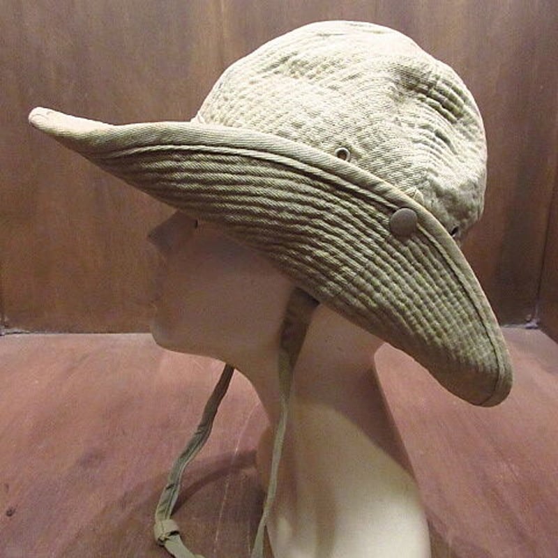 ビンテージ○フランス軍ブッシュハット○210124n4-m-ht-ot フレンチ