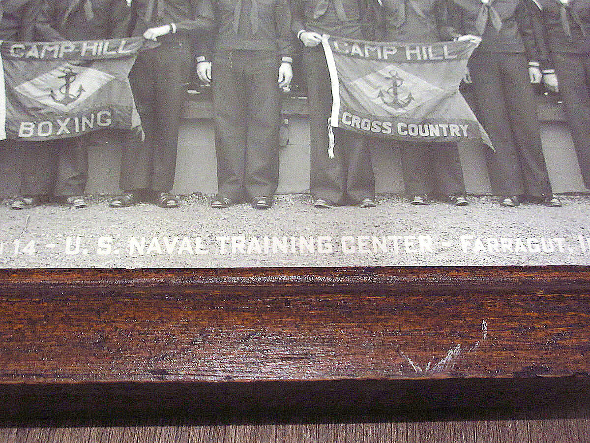 ビンテージ40's○U.S.NAVY額入りミリタリー集合写真○221022m6