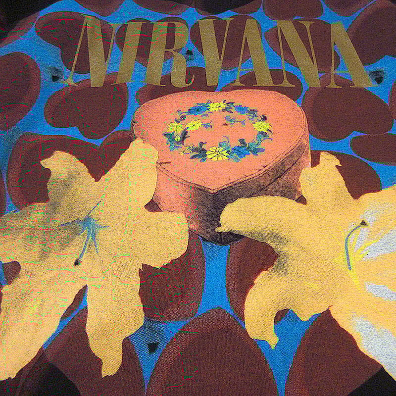 ビンテージ90's○ONE WASH NIRVANA Heart Shaped Boxコットン ビンテージ90's○ONE WASH NIRVANA Heart Shaped Boxコットン