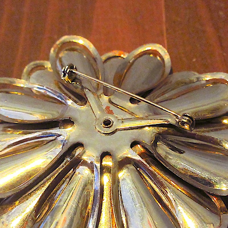 ビンテージ○フラワーブローチ3点セット○251005z8-brc花レトロ