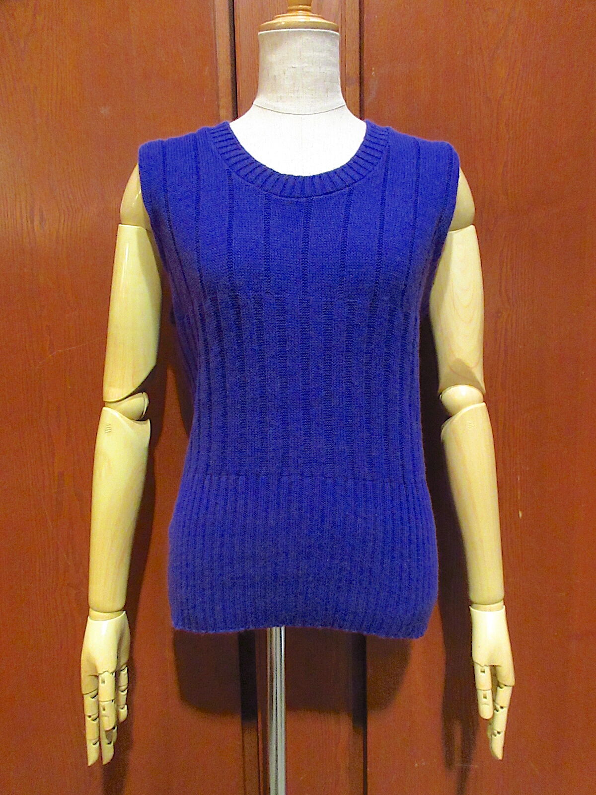 ビンテージ70's○Pickwickレディースニットベストsize20○221120r4-w-