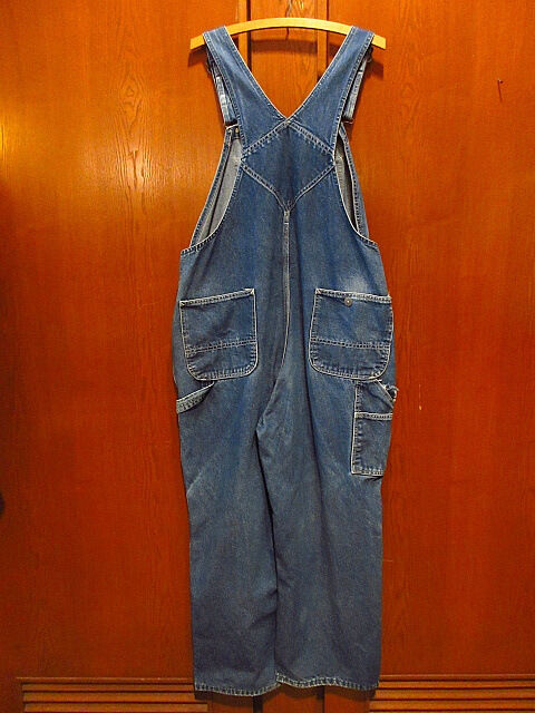 ビンテージ90's○ROEBUCKSデニムオーバーオールW96cm○210306s1