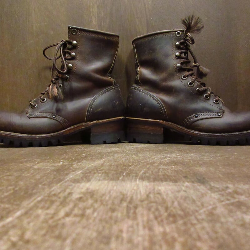 FRYEレディースレザーワークブーツ茶○230311j1-w-bt-24cm古着フライ