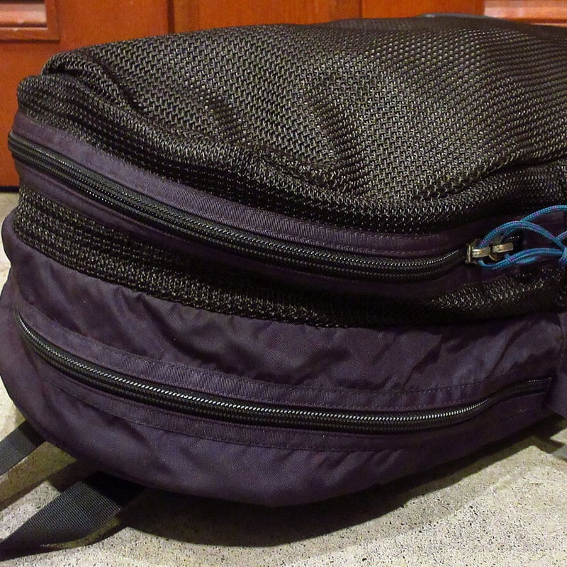 ビンテージ90's○Patagonia 雪無しタグ バックパック紫○210611s6-bag-