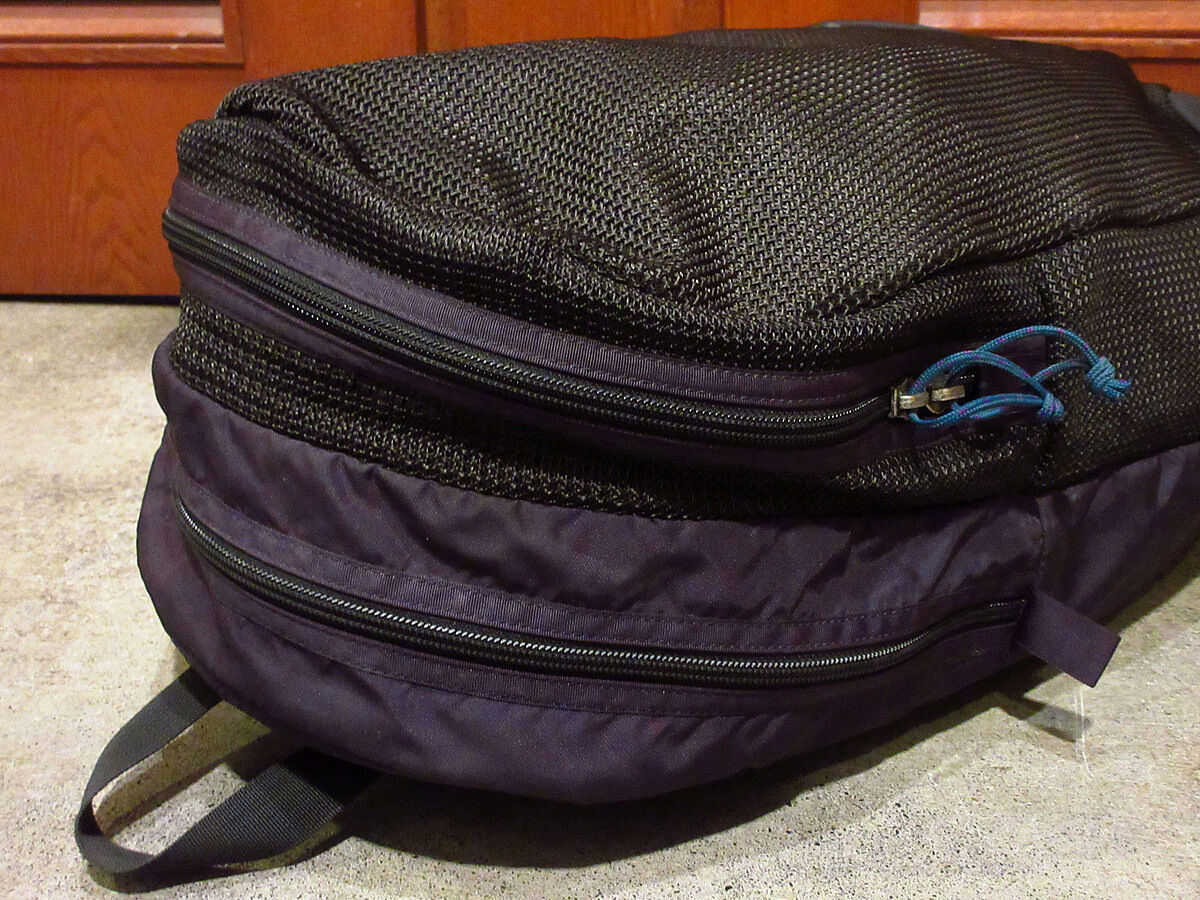 ビンテージ90's○Patagonia 雪無しタグ バックパック紫○210611s6-bag-