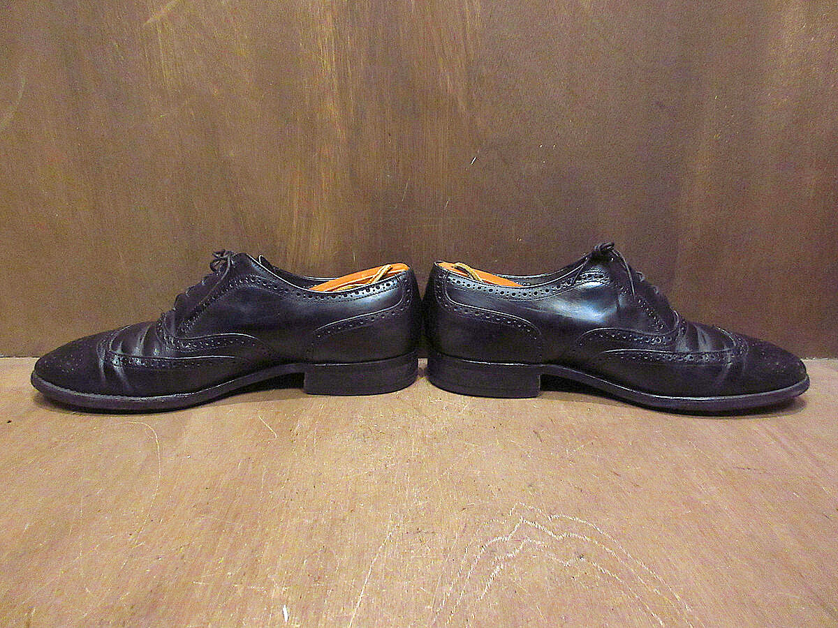【ビンテージ】1980’s-1990’sChurch’sウイングチップシューズ黒 ビンテージ】1980's-1990'sChurch'sウイングチップシューズ黒