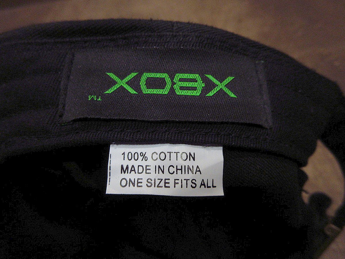 ビンテージ2000's○XBOX LIVE刺繍入り6パネルキャップ黒○240530j1-m-c