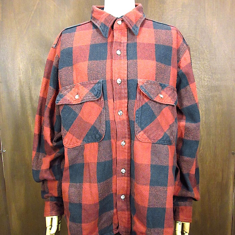 ビンテージ90's○FIELD&STREAMチェックヘビーネルシャツ size L