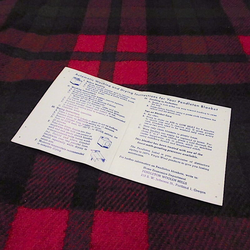 ビンテージ60's○ケース付きPENDLETON チェックウール