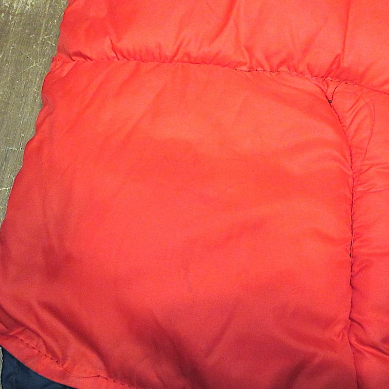 ビンテージ70's○RED HEADリバーシブルダウンベスト紺×赤○251124z2-m