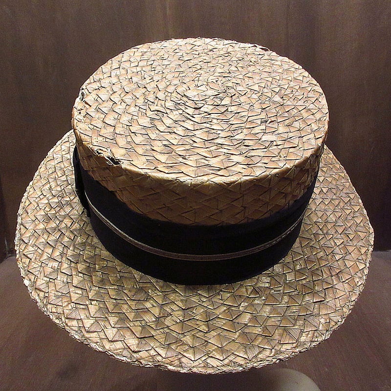 ビンテージ~30's○ボーターハット○210620i5-m-ht-str 20s1920s19 ビンテージ~30's○ボーターハット○210620i5-m-ht-str 20s1920s19