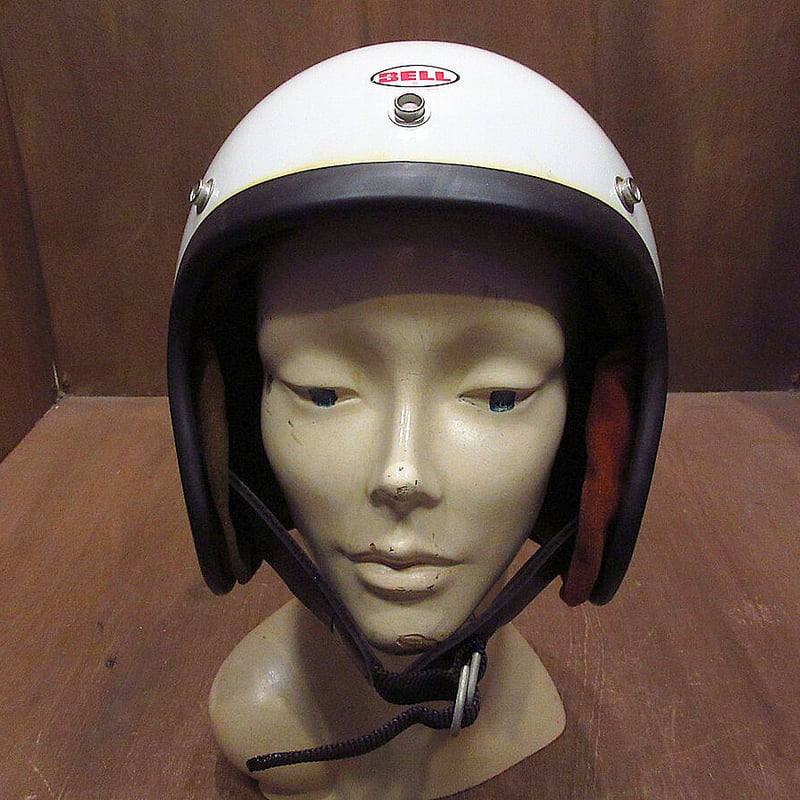 ビンテージ70's○箱付きBELL R-Tジェットヘルメット白7 3/8○220111i2-h...