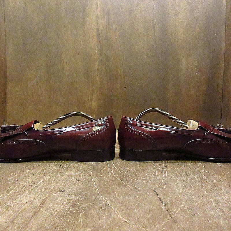 ビンテージ○Salvatore Ferragamoウイングチップキルトタッセル 