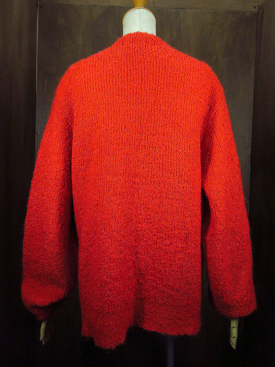 ビンテージ60's○CAMPUSモヘアカーディガン赤size L○220912k6-m ビンテージ60's○CAMPUSモヘアカーディガン赤size L○220912k6-m
