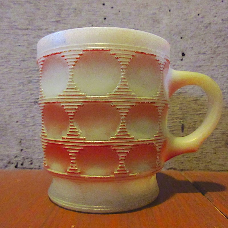 ビンテージ○Fire Kingキャメロットマグ○260202z6-frk