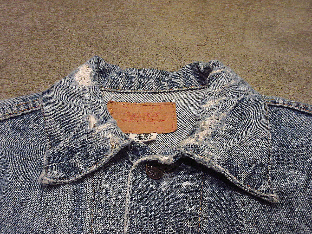 ビンテージ70's○Levi's 70505デニムカットオフベスト○210529f6-m-vs