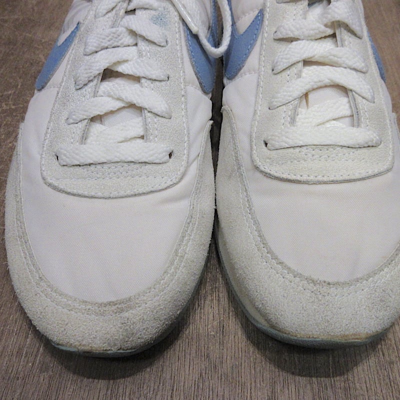 ビンテージ80's○NIKEスウェード×ナイロンスニーカー白×青size 7 ビンテージ80's○NIKEスウェード×ナイロンスニーカー白×青size 7
