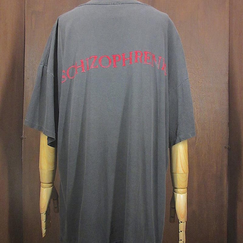 ビンテージ90's○SEPULTURA SCHIZOPHRENIAプリントTシャツ黒size