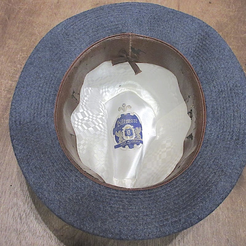 ビンテージ50's60's○Biltmore羽根付きフェドラハット○260213z3-m-ht