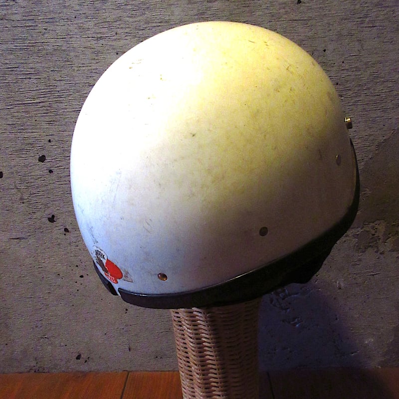 ビンテージ70's○MARK HC VIIハーフヘルメット白○251023j3-hlmtバイク