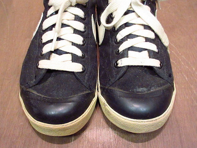 ビンテージ80's○NIKE ALL COURT CANVAS黒 Size 5○200715n ビンテージ80's○NIKE ALL COURT CANVAS黒 Size 5○200715n