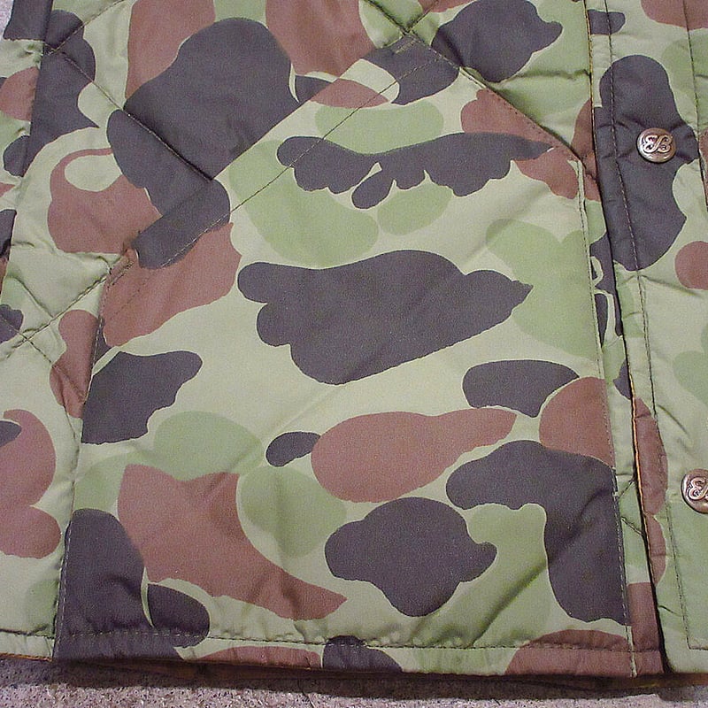 Eddie Bauer カモフラージュ　ダックハンター柄　70s 古着 70s Sears Field Tested ダックハンター カモ 迷彩 ダック