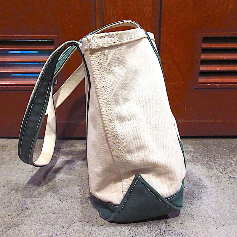llbean トートバッグ　ビンテージ L.L.BEAN DELUXE TOTE（RED×NVY/LARGE/GOOD CONDITION） - 古着