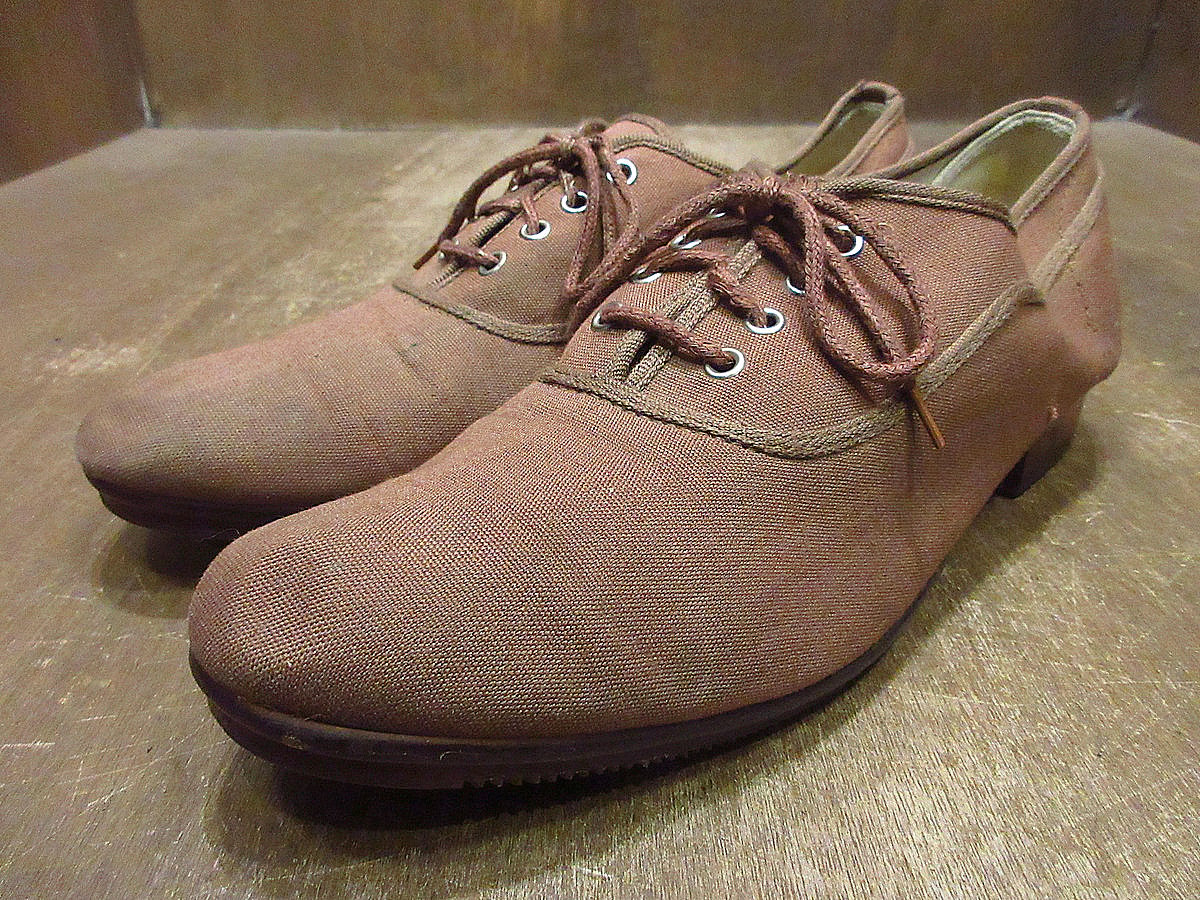 ビンテージ70's○REGALキャンバススニーカー茶size 10○240729i1-m-sn