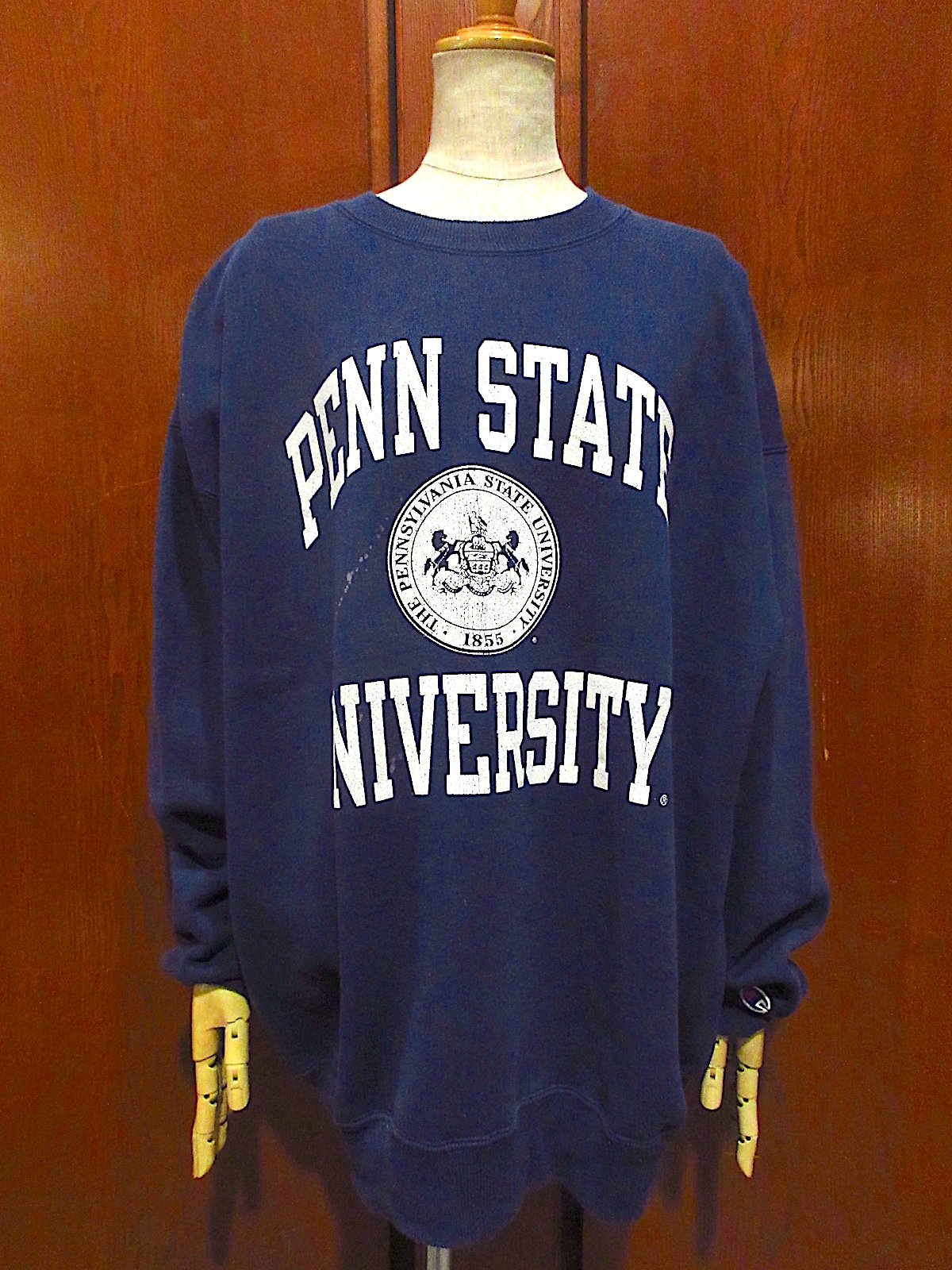 ビンテージ90's○Champion PENN STATE UNIVERSITYスウェット紺s