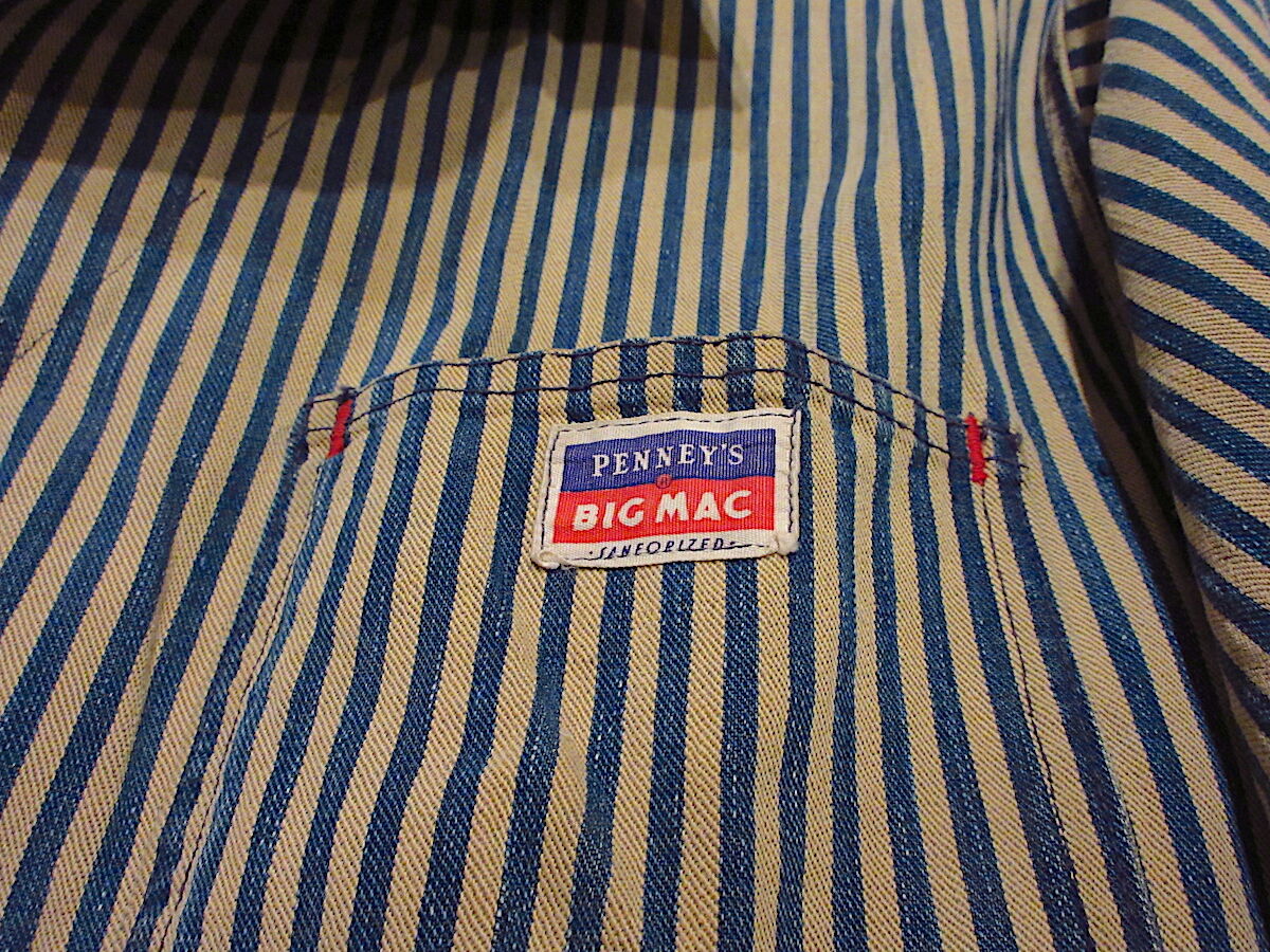 ビンテージ50's○PENNEY'S BIG MACエクスプレスストライプ