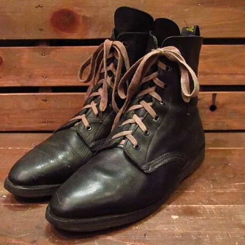 ビンテージ80's○MADE IN ENGLAND Dr.Martens 7ホールブーツ緑 S...