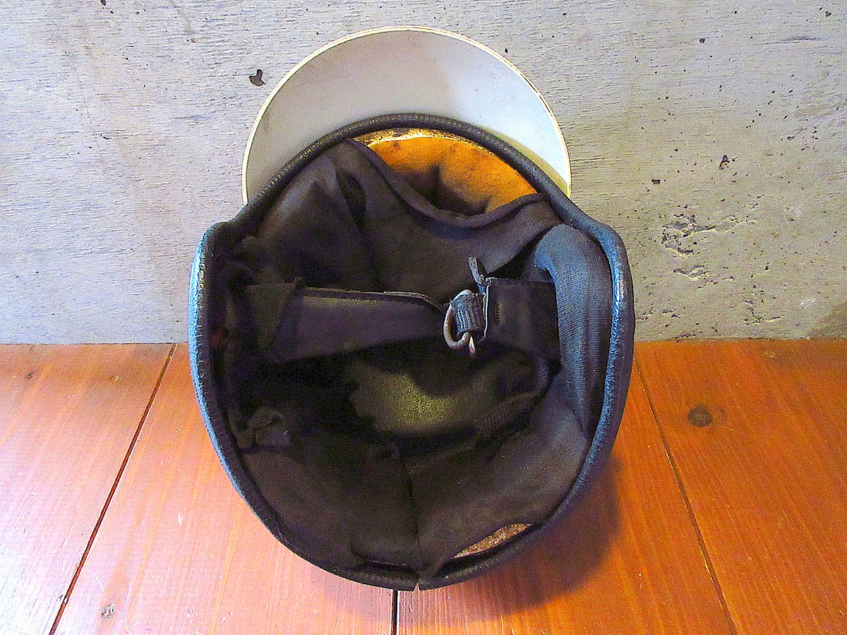ビンテージ70's○バイザー付きジェットヘルメットメタリックオレンジ