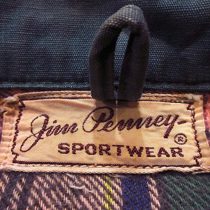 ビンテージ40's○Jim Penneyキッズ裏地チェック柄スポーツ ビンテージ40's○Jim Penneyキッズ裏地チェック柄スポーツ