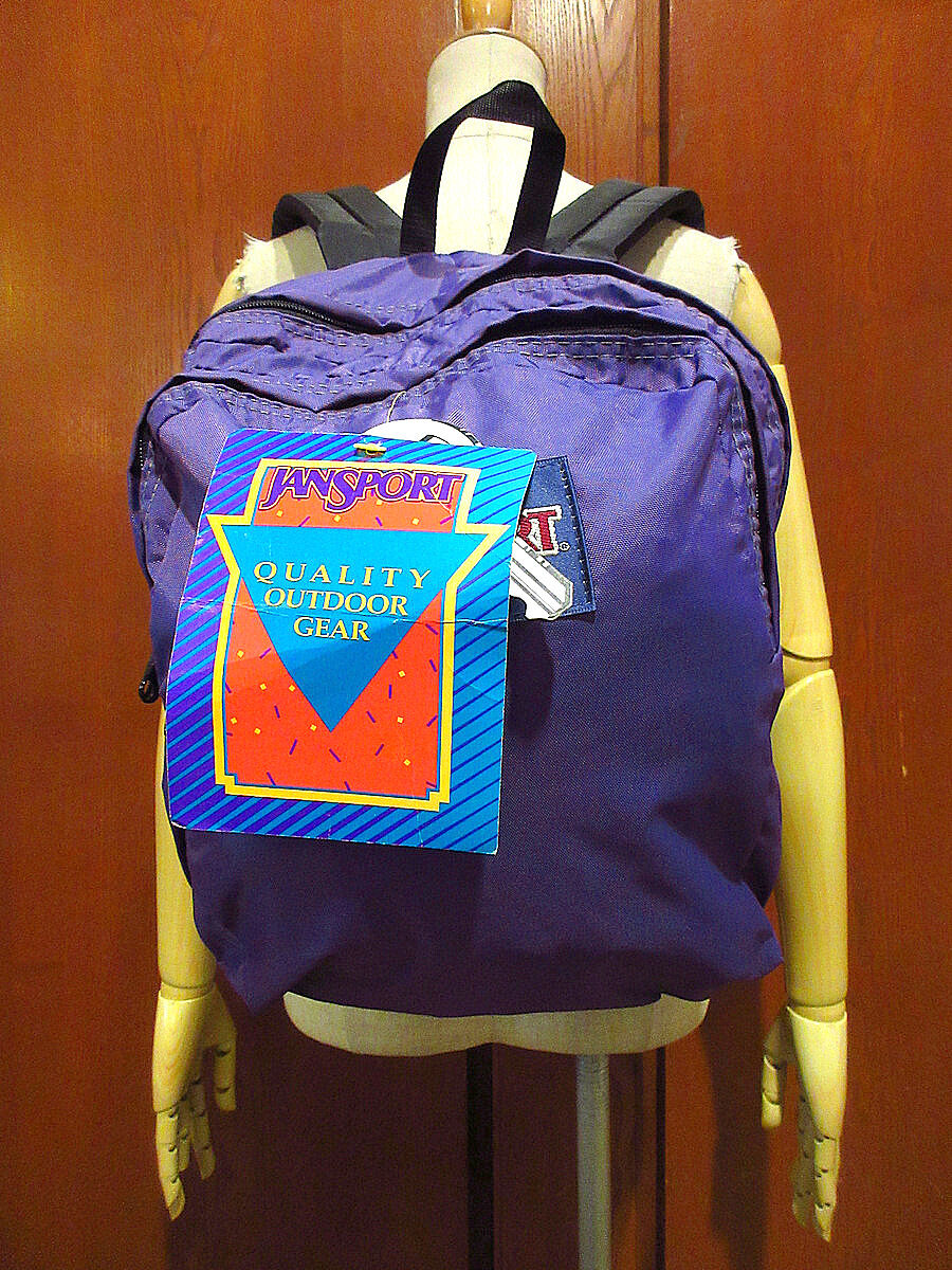 Jansport 90s 00sバックパック　デッドストック　ビンテージ ビンテージ90's○DEADSTOCK JANSPORTナイロンバックパック紫○210613s