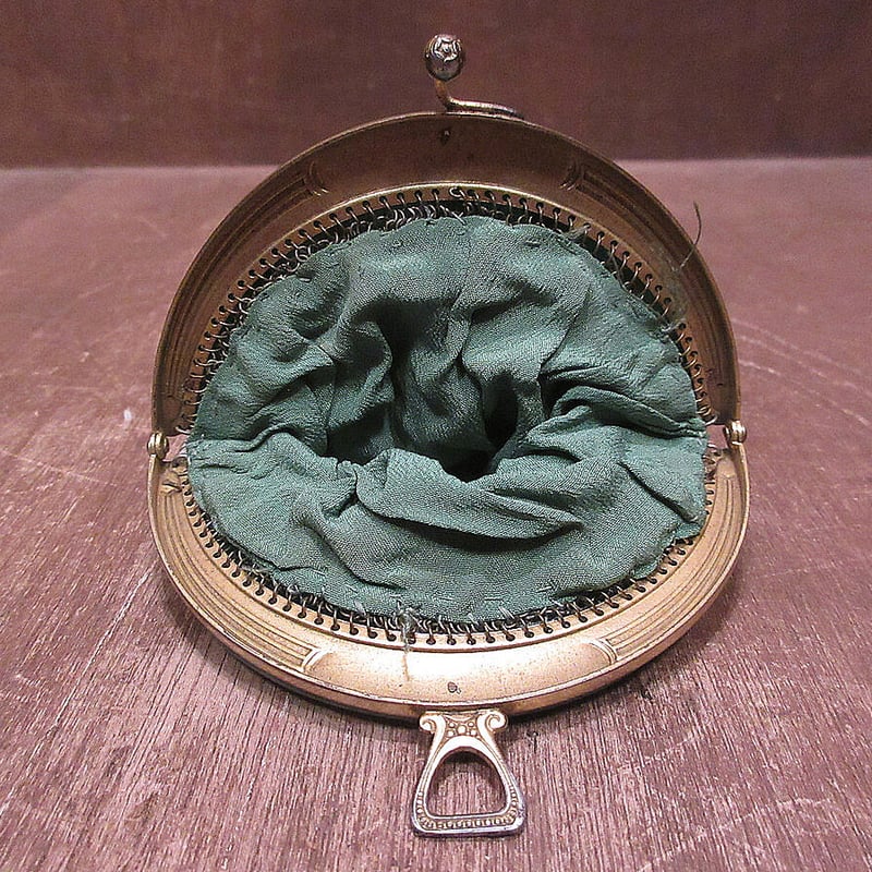 ビンテージ~1900's○ヴィクトリアンがま口ポーチ○230806i6-bag-pch