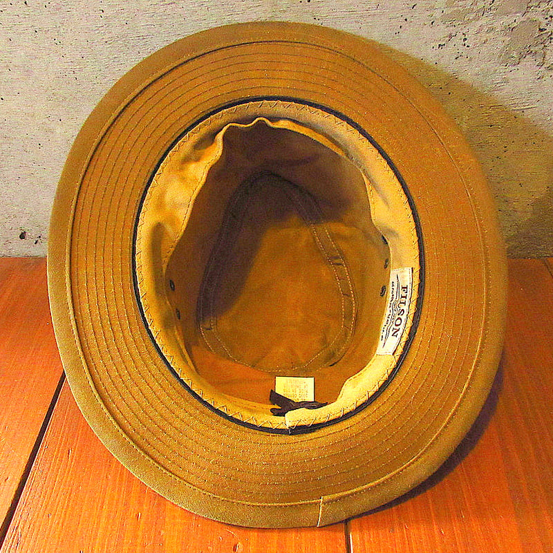 ビンテージ○FILSONオイルドパッカーハット○240301k5-m-ht-ot