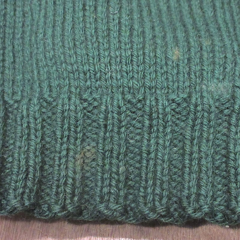 ビンテージ60's○ショールカラーアーガイル柄ウールカウチン緑