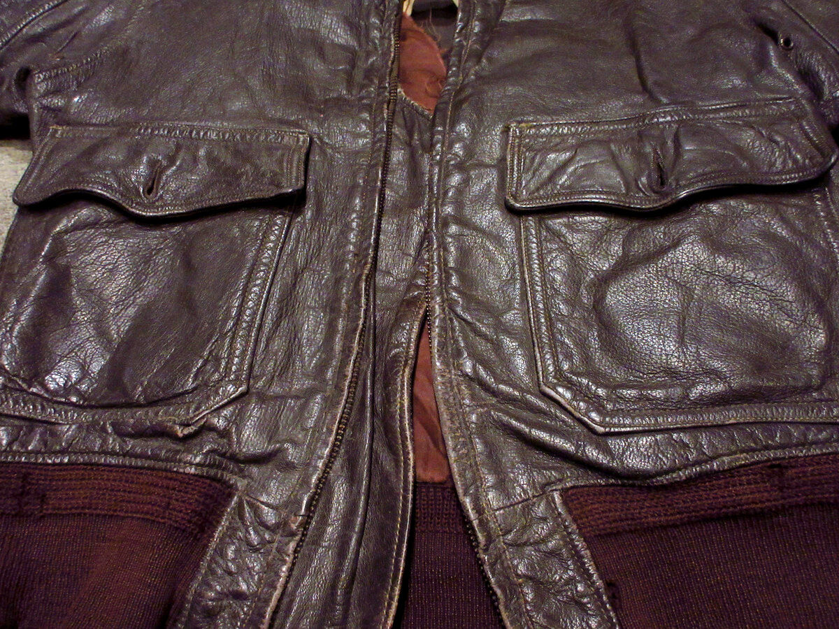 ビンテージ40's○U.S.NAVY G-1 55JI4フライトジャケットsize 40○22