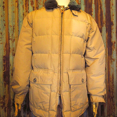 ビンテージ70’s●Eddie Bauer Yukonダウンジャケットカーキ●240206k3-m-jk-dwn 1970sエディバウアーユーコンアウトドア