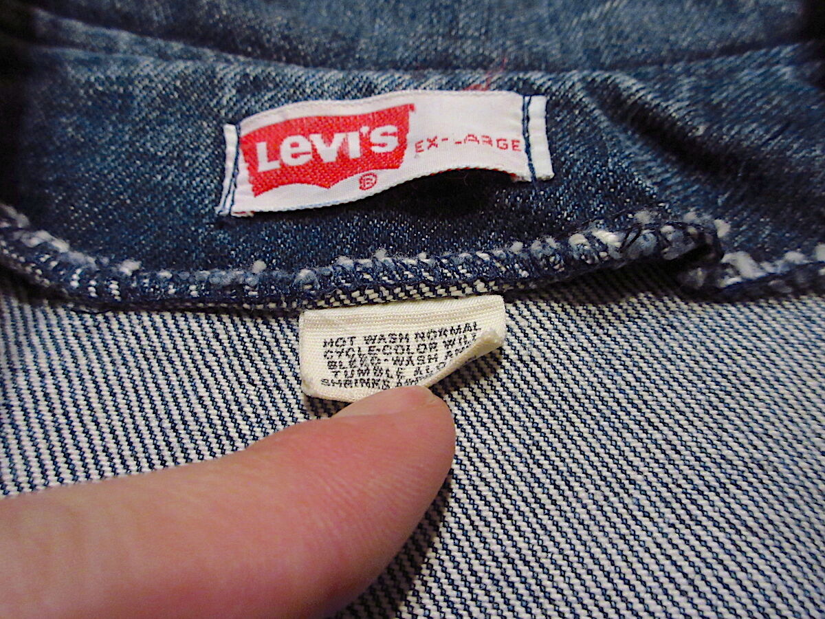 ビンテージ70's○Levi'sデニムブッシュジャケットカスタムsize EX