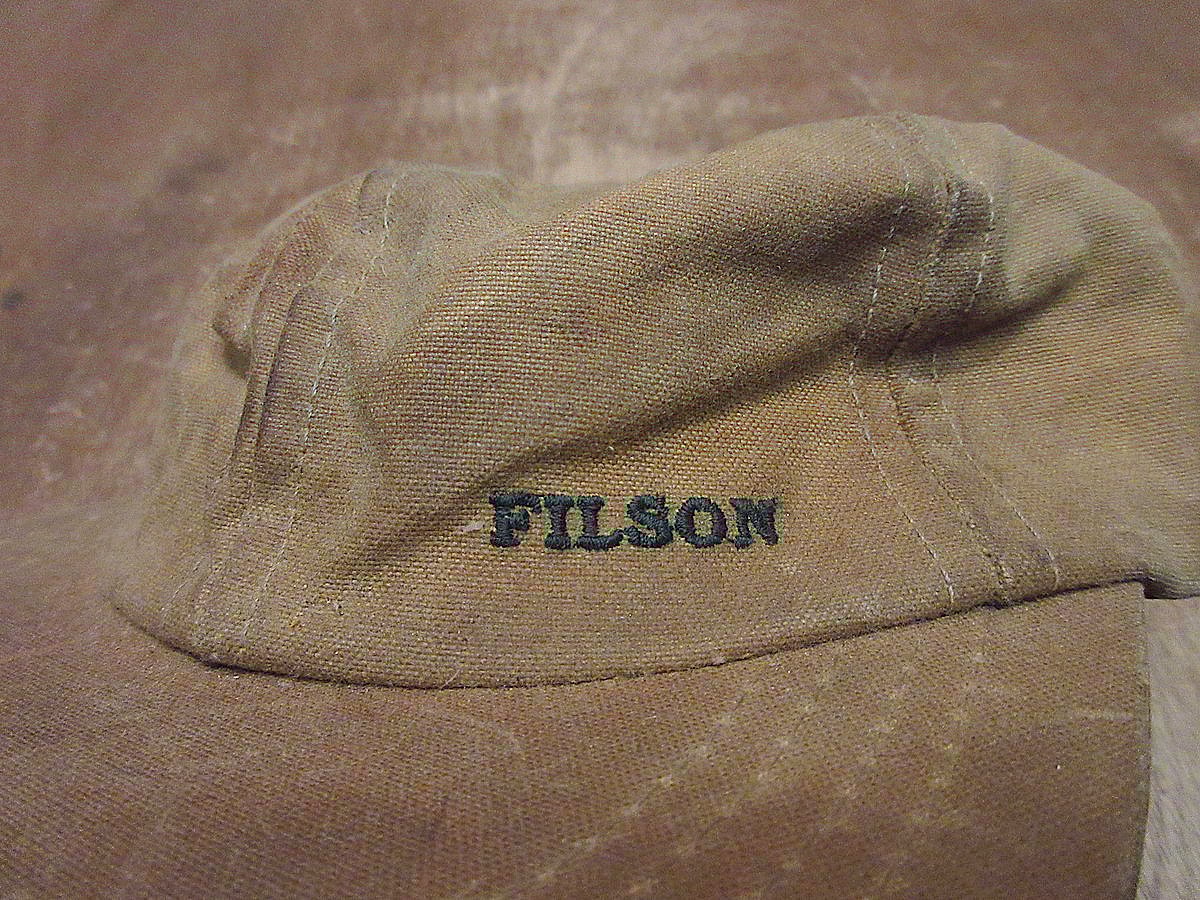 ビンテージ80's90's○FILSONオイルドコットン6パネルキャップ ビンテージ80's90's○FILSONオイルドコットン6パネルキャップ