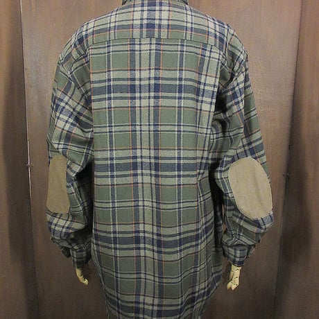 PENDLETONエルボーパッチ付きチェックウールシャツsize M●250208j5-m-lssh-wl古着ペンドルトン