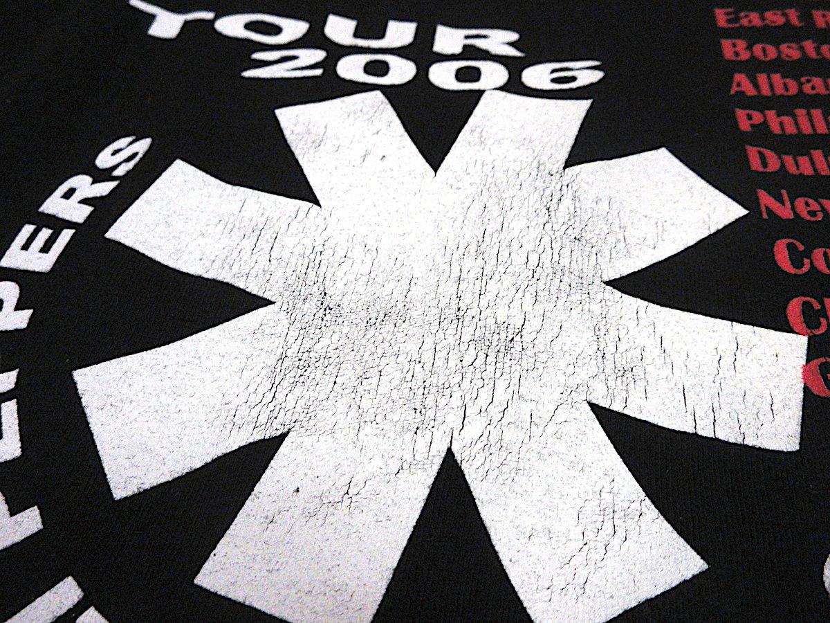 ビンテージ2000's○Red Hot Chili Peppers 2006年ツアーTシャツ黒